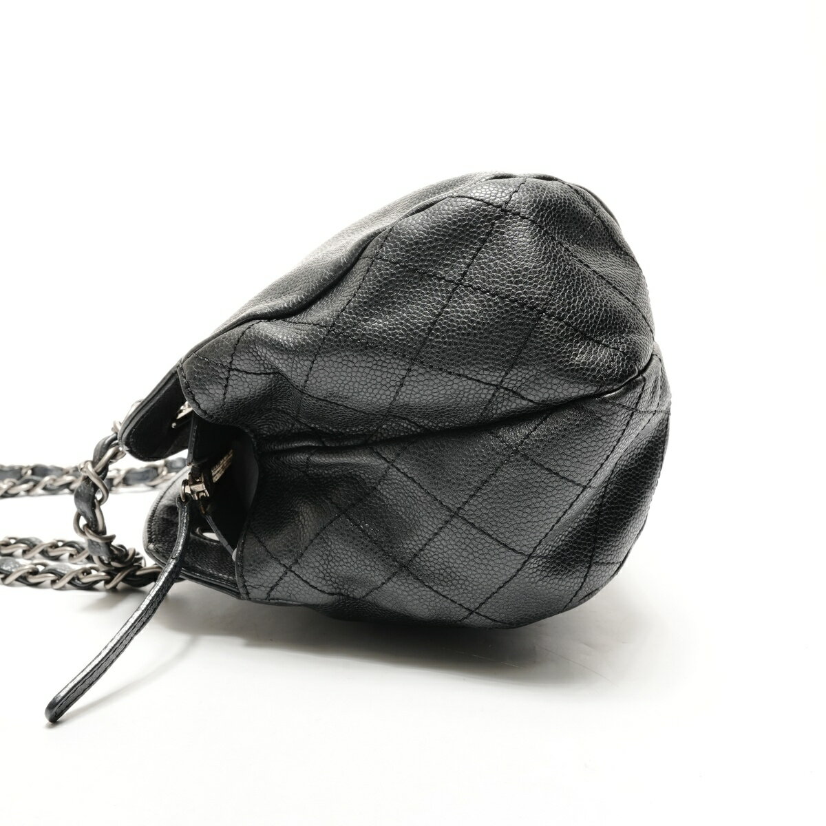 【3日間限定全商品10%OFF！ 3/1 23:59まで】シャネルCHANEL13番台 2009-2010 ワイルドステッチ ココマーク キャビアスキンショルダーバッグブラックWS26168【中古】