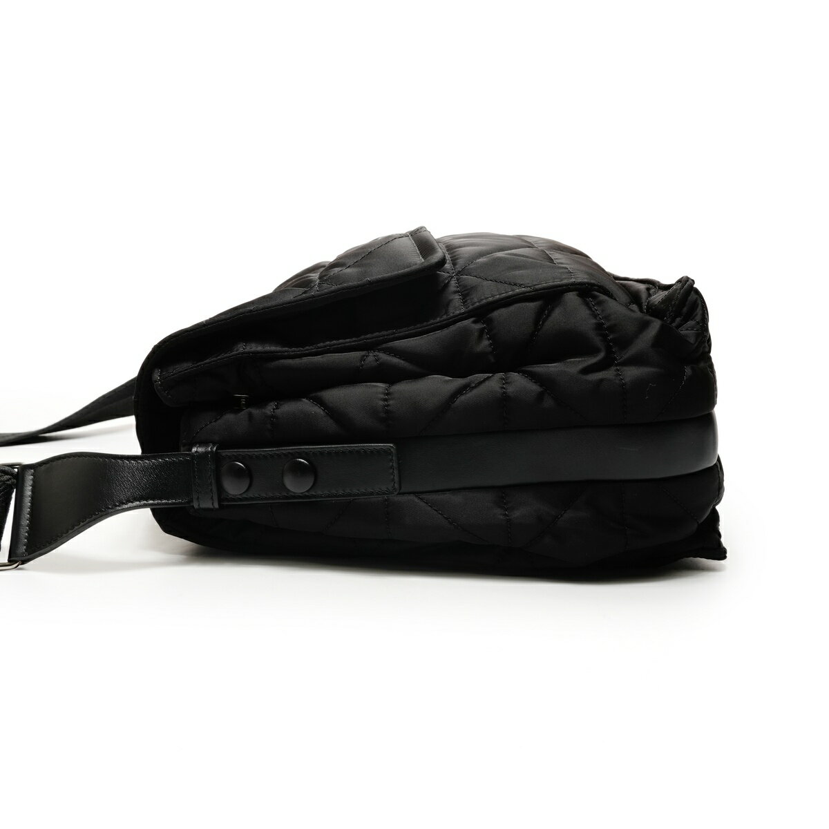 プラダ PRADA Re-nylon キルティング メッセンジャーバッグ ショルダーバッグ ブラック WS26240 【中古】