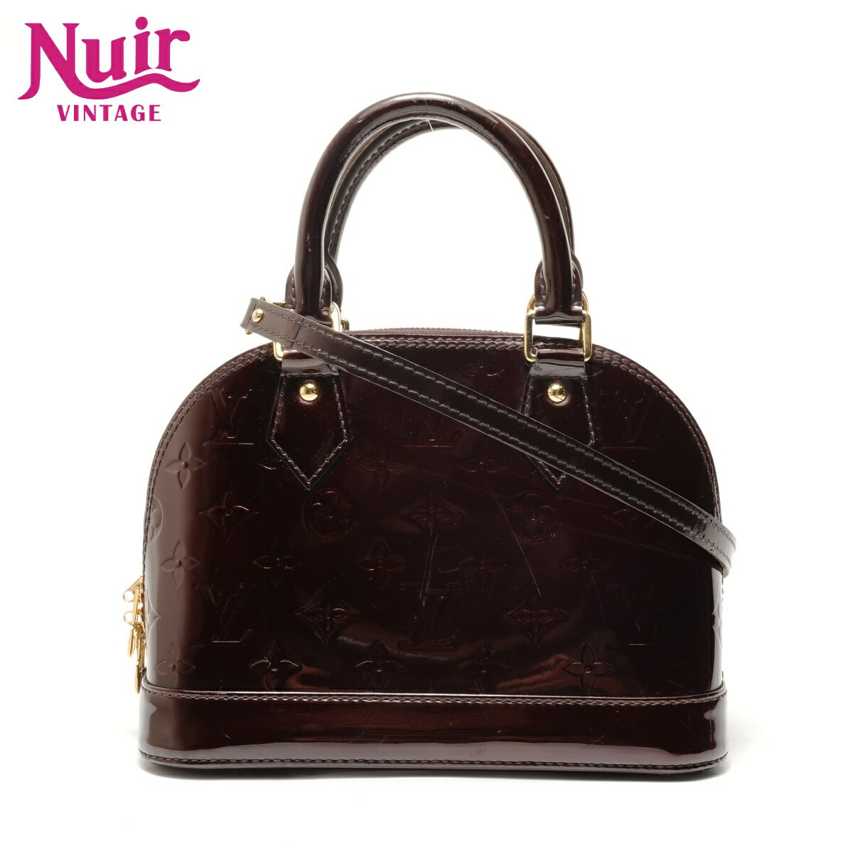 樂天商城 - ルイ・ヴィトン LOUIS VUITTON アルマBB モノグラム ヴェルニ ボルドー 2014年製 ハンドバッグ ブラウン WS28809 【中古】