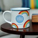 【送料無料】【WHOLE FOODS MARKET】ハワイ限定 ホールフーズマーケット レインボー 虹 マグカップ 大きめ ホールフーズ カップ コップ スープ...