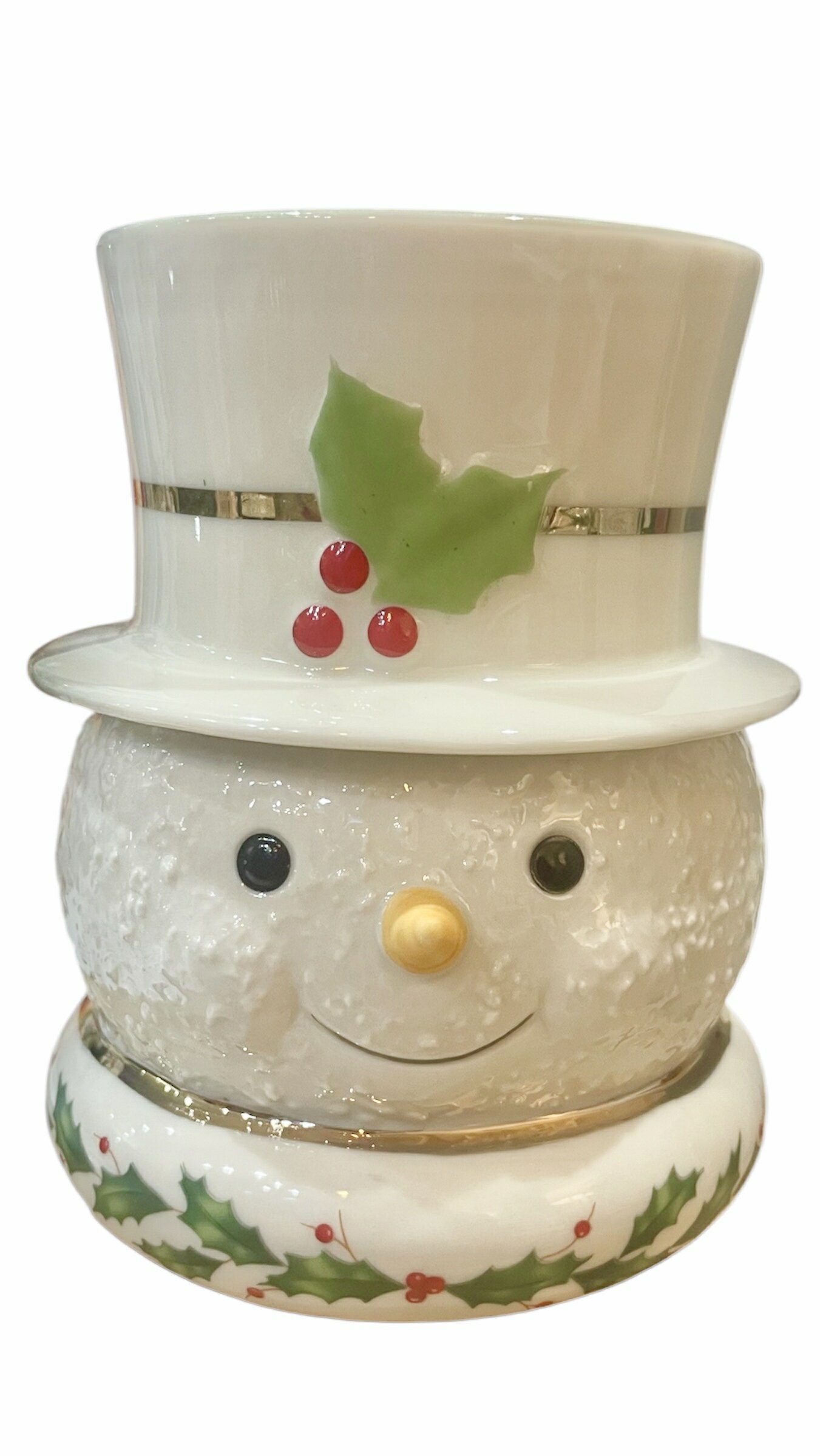 【LENOX】【送料無料】小物入れ キャンディーポット インテリア クリスマス 雪だるま スノーマン プレゼント 海外 海外雑貨