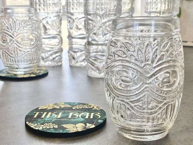 【再入荷】【Tiki】 グラス ハワイ HAWAII カップ 小物入れ お菓子入れ ボウル インテリア プレゼント ハワイアン雑貨 おしゃれ ティキ 贈り物 ギフト ガラス ダイニング 食卓