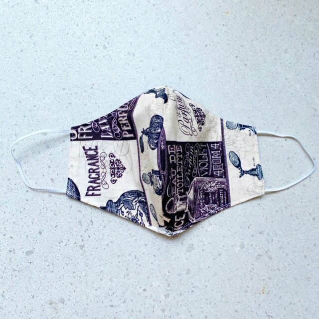【SALE】アンティーク柄 ファッション フェイス マスク 大きめ リバーシブル 立体型 布 洗える ユニセックス メンズ レディース 香水 パヒューム ボタニ...