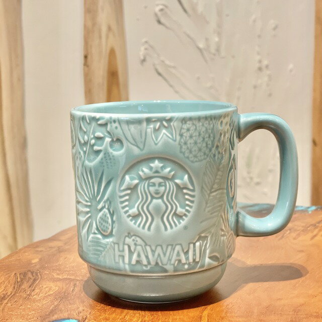 【送料無料】【Starbucks coffee HAWAII】CERAMIC MAG セラミックマグ ハワイ限定 希少 スターバックス コーヒー 水色 マグ マグカップ コップ ロゴ入り スタバ スタバ限定 ハワイ 南国 HAWAII ギフト プレゼント