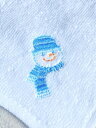 【Pua Hawaiiオリジナル】タオル クリスマス snowman スノーマン 水色 ブルー 刺繍 ハンドタオル タオル 日本製 コットン100% クリスマス...