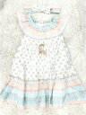 【SALE】joie ワンピース ヘアバンド付き 3歳 ヘアバンド付き ピンク ホワイト ブルー パステル お花 フレア フリル 花柄 半袖 ガール 女の子 ベ...