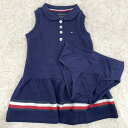 【送料無料】【TOMMY HILFIGER】トミーヒルフィガー 子ども 子供服 ベビー ワンピース ノースリーブ パンツ付き 夏用 トミー インポート ガールズ 女の子 誕生日 贈り物 プレゼント ギフト