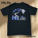 【HiLife】メンズ Tシャツ トップス Mサイズ ネイビー ロゴ プリント バックロゴ 夏 夏物 ハワイ HAWAII 海外品 輸入 海外輸入 ローカルブランド おしゃれ ギフト mu(4)