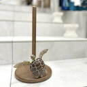 【送料無料】【キッチンペーパーホルダー】 ホヌ ペーパースタンド かめ ウミガメ 木製 プレゼント 海外雑貨 ハワイ オシャレ オブジェ ハワイ HAWAII ...