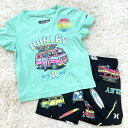 【Hurley】2-PIECE SET ハーレー【ベビー 水着 2点セット】12M 12ヶ月 水着 スイムウェア 水泳技 グリーン ブラック ボーイ 男の子 海...