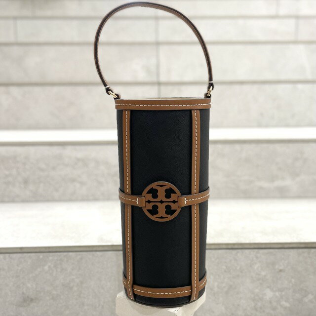 【TORY BURCH】【正規品】WINE TOTE トリーバーチ ワイントート バッグ ブラック レザー 縦長 おしゃれ プレゼント ko