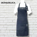 【送料無料】【DEAN&DELUCA】ハワイ限定 ディーン&デルーカ エプロン 首紐調整タイプ 黒 ブラック ホワイト ポケット付き ロゴ 刺繍 レディースエプ...