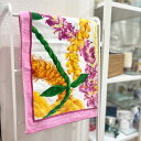 【ISLAND HERITAGE】ビーチタオル バスタオル ハワイアン柄 レイ柄 ピンク オレンジ 黄色 華やか コットン ハワイ HAWAII 海外品 輸入雑貨 バス 洗面 ビーチ 海 お祝い ギフト ko