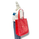 【lululemon】ルルレモン エコバック ロゴ マチ付き レッド ホワイト トレーニング ヨガ レッスンバック ショッピングバッグ 軽量 海外輸入 ハワイ 海外品 プレゼント ギフト ko(4)