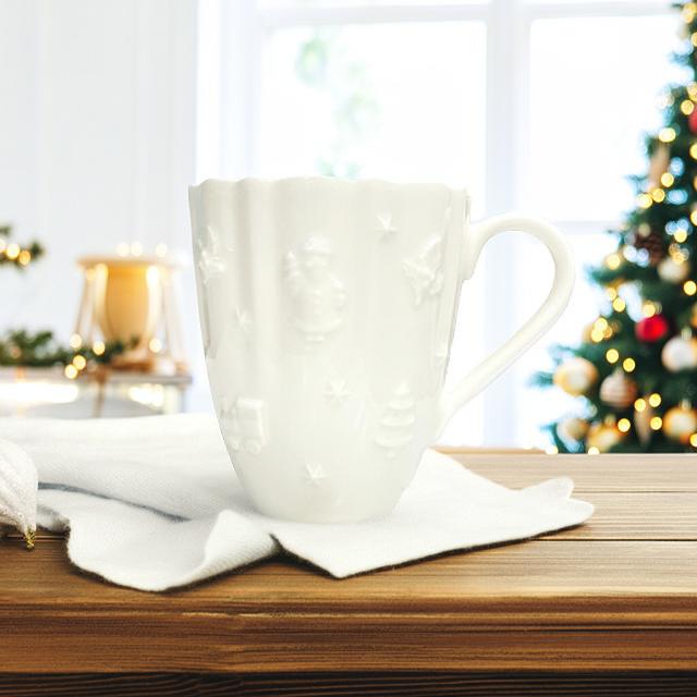 【Villeroy&Boch】 ビレロイ＆ボッホ マグカップ 白 ホワイト クリスマス クリスマスデザイン ギフト プレゼント 贈り物 ko