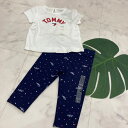 【送料無料】【Tommy Hilfiger】 子供服 女の子 キッズ 2点セット セットアップ セパレイト 半袖 半ズボン シャツ 夏 お出かけ リゾート 海外 海外輸入 インポート 海外ブランド ホワイト ネイビー 水玉 12M コットン ポリエステル スパンデックス