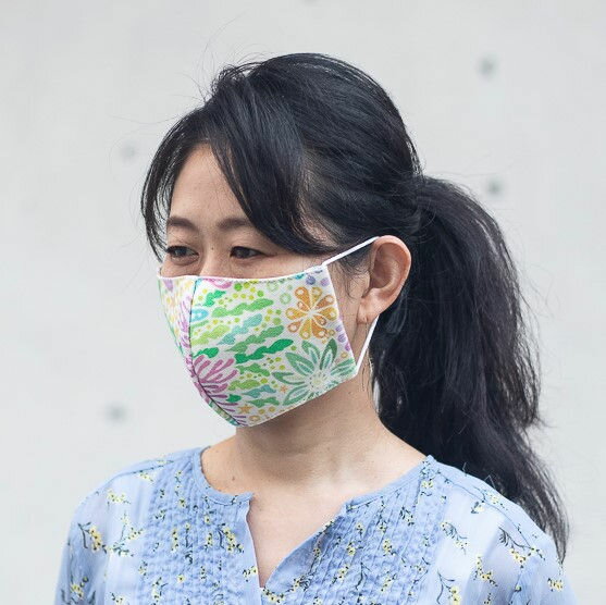 琉球帆布 ファッションマスク 沖縄伝統 快適マスク おしゃれマスク 洗えるマスク プレゼントにも最適 ..