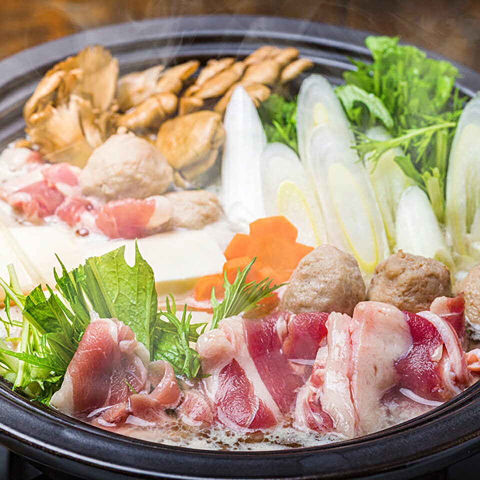 築地鳥藤おすすめ「簡単鴨鍋セット」（2～3人前）【代引不可】鴨鍋 簡単鴨鍋 鳥藤 築地鳥藤 合鴨 岩手..