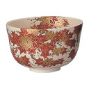 茶碗 仁清 紅葉 宮地英香作 茶道具 茶道 秋の茶道具 季節のうつろい 金彩 日本の伝統美 和の器 手描き茶碗 贈り物に最適 茶席の彩り