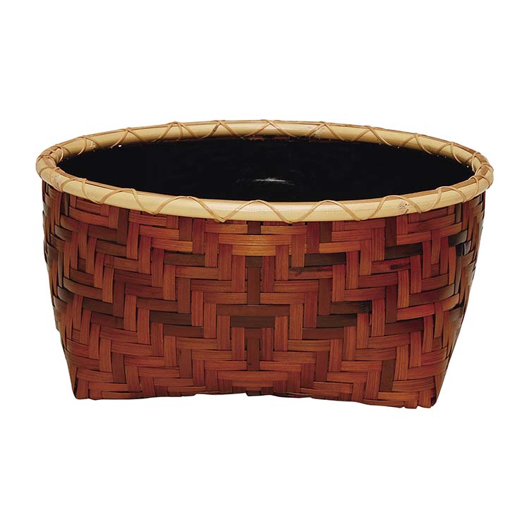 炭斗　油竹　利休好写　島田宝斎作　茶道具　茶道　水屋用品　ホビー