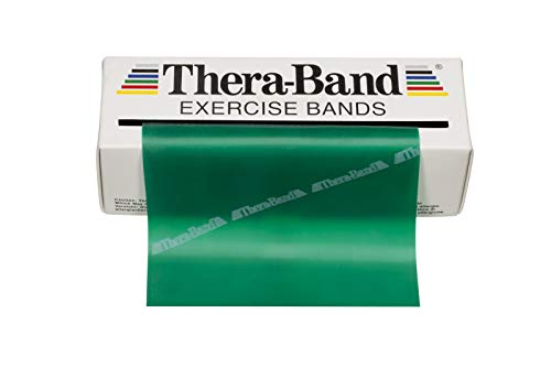 TheraBand セラバンド ストレッチバンド トレーニングバンド 5.5m巻 グリーン（ヘビー）リハビリ 病院 医療 筋トレ エクササイズ ヨ