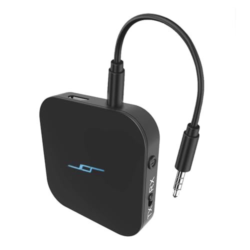 【1分で簡単セットアップ 】(JPRiDE) JPT1 Bluetooth ver 5.0 超小型 トランスミッター & レシーバー (受信機 + 送信機 一台二