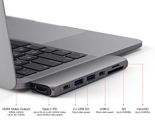 Satechi Type C アルミニウム 半額 Proハブ スペースグレイ Macbook Pro 16以降 Hdmi 40gbs Pd 18以降対応 4k M Usb C Air