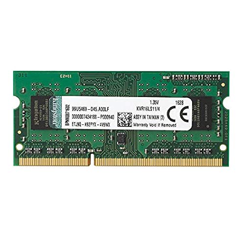 キングストン Kingston ノートPC用メモリ DDR3L 1600 (PC3L-12800) 4GB CL11 1.35V Non-ECC SO-DIMM 204pin KVR16LS11/4