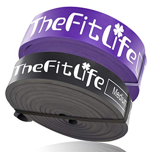 TheFitLife フィットネスチューブ 強度別2種セット トレーニングチューブ トレーニングバンド チューブ 筋トレ - 天然ラテックス製