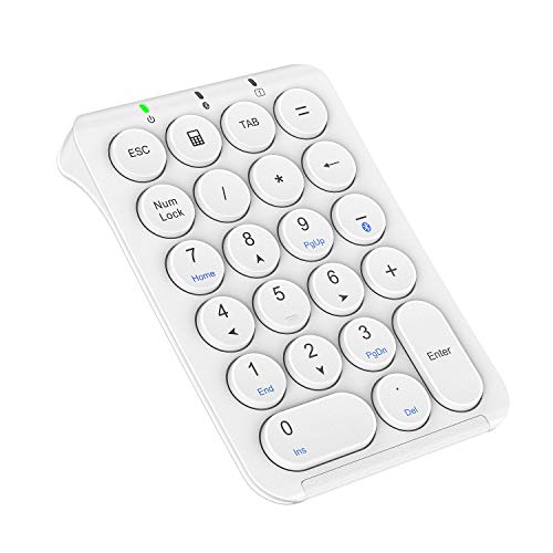 iClever テンキー Bluetooth 多機種対応 Tabキー付き 超薄型 ブルートゥーステンキー 充電式 数字キー..