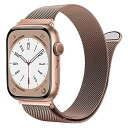 コンパチブル Apple Watch バンド 41mm 40mm 38mm コンパチブル アップルウォッチバンド ステンレス留め金製 男女兼用 マグネットク