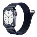 コンパチブル Apple Watch バンド 41mm 40mm 38mm コンパチブル アップルウォッチバンド ステンレス留め金製 男女兼用 マグネットク