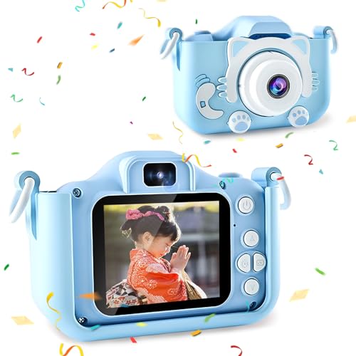 子供用カメラ 64GBメモリーカード付き キッズカメラ 高画素 子どもデジタルカメラ 大容量 おもちゃカメラ 1080P HD USB充電式 多機能