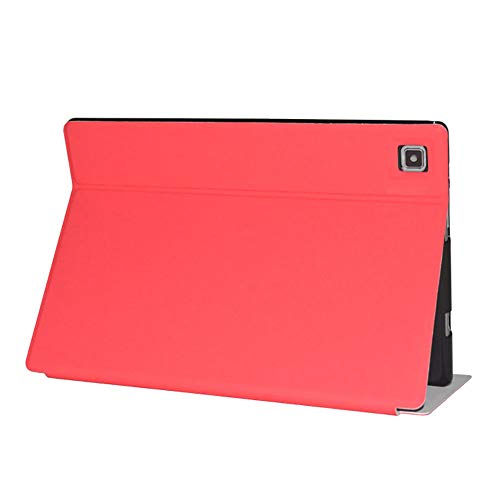 Teclast P20HD/Teclast M40 タブレット ケース スタンド機能付き 保護ケース 薄型 超軽量 全面保護型高級スマートカバー (赤)