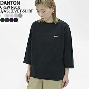 ダントン/DANTON クルーネック7分袖Tシャツ カットソー 無地Tシャツ DT-C0131TCB レディース
