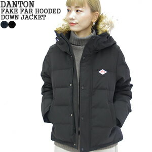 [クーポン対象外 ご利用後も適用前の価格にて販売*]【2024AW】ダントン/DANTON ファー付きショートダウンジャケット ライトアウター エコファー 保温 防寒 軽い DT-A0007TET レディース【コンビニ受取可能】のサムネイル