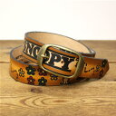 オールドベティーズ/OLD BETTY'S(OLD BETTYS) スヌーピー レザーベルト フラワー SNOOPY LEATHER BELT FLOWER SNP8-40131A [メール便不可]【コンビニ受取可能】