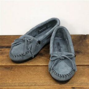 ミネトンカ/MINNETONKA キルティスエードモカシン KILTY SUEDE MOCCASIN Storm Blue #409【正規品】【コンビニ受取可能】