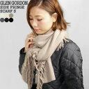 グレンゴードン/GLEN GORDON ジーロンゴラサイドフリンジスカーフS アンゴラ混フリンジマフラー GEELONGORA SIDE FRINGE SCARF S NGS1752 レディース