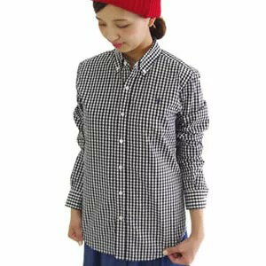 【2022AW】ジムフレックス/Gymphlex ギンガムチェックボタンダウン長袖シャツ GINGHAM CHECK SHIRTS J-0872TSS レディース【コンビニ受取可能】【a*】