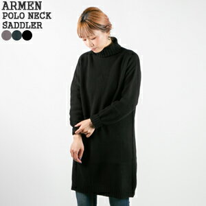 モデールパーティキュリエールアーメン/Modele Particulier ARMEN ポロネックサドラー タートルチューニックワンピース 長袖 POLO NECK SADDLER JNAMP-1751 レディース