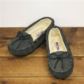 ミネトンカ/MINNETONKA キャリースリッパー モカシン CALLY SLIPPER GREY #4015【正規品】【コンビニ受取可能】