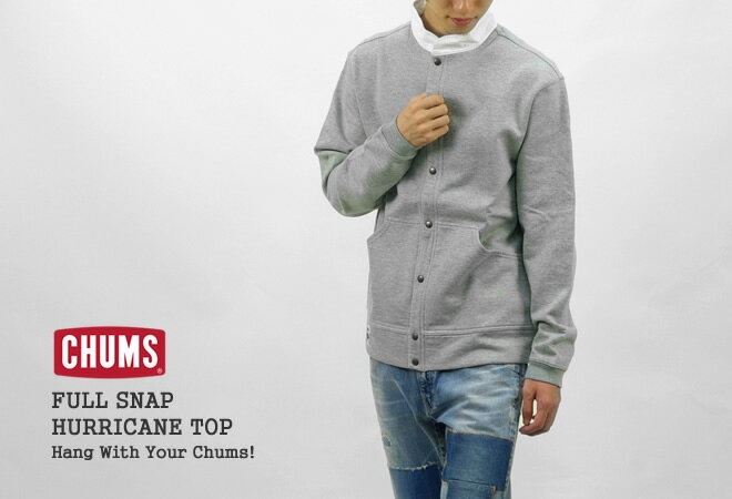 【クーポンで20%OFF】チャムス/CHUMS フルスナップハリケーントップ スナップボタ...
