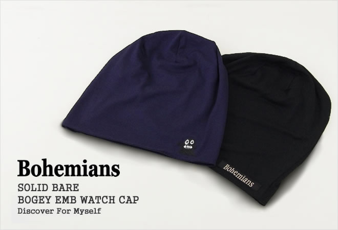 【クーポンで15%OFF】ボヘミアンズ/BOHEMIANS ボギー刺繍ソリッドベアワッチキャッ...