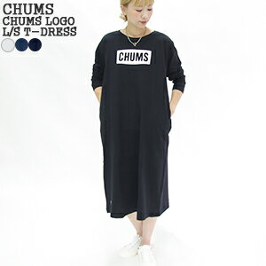 【クーポンで20%OFF】チャムス/CHUMS チャムスロゴロングスリーブTドレス 長袖ワンピース Tシャツワンピース ボートロゴ ヘビーウェイト CHUMS LOGO L/S T-DRESS CH18-1223 レディース【コンビニ受取可能】 その1