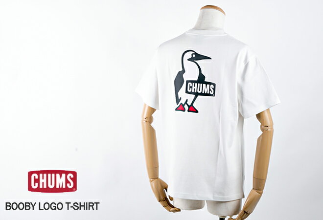 【クーポンで10%OFF】チャムス/CHUMS ブービーロゴTシャツ コットン100% バックプ...