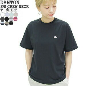 [N[|ΏۊO pKpỎiɂĔ̔*] 2024SS  g DANTON N[lbNTVc {[ [ Jbg\[ Ci[ S S CREW NECK T-SHIRT DT-C0195CVT fB[X Rrj\  2 ܂Ń[։\ 