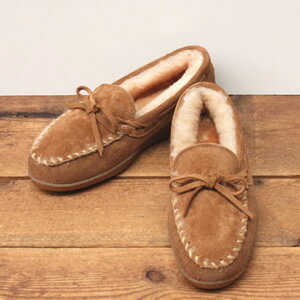 ミネトンカ/MINNETONKA シープスキンハードソールモカシン SHEEPSKIN HARDSOLE MOCCASIN Golden Tan #3441【正規品】【コンビニ受取可能】のサムネイル