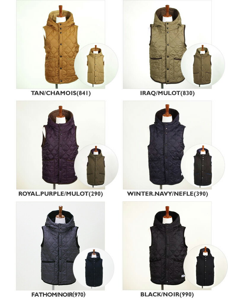 【2019FW】アーメン/ARMEN ナイロン×フリースリバーシブルフード付きベスト キルティングベスト NYLON QUILT REVERSIBLE HOODED VEST NAM1751 レディース【コンビニ受取可能】 【a*】[r0730]