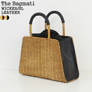 バグマティ/The Bagmati ウィッカー編み牛革かごバッグ 台形 巾着 ハンドバッグ WICKER/SL LEATHER BBK18-03【コンビニ受取可能】